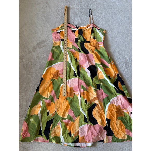 NWT H&M Size XL Floral Print Sundress Sleeveless Casual Summer Dress Colorful - Picture 3 of 8